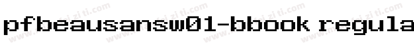 pfbeausansw01-bbook regular字体转换